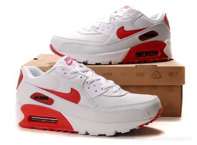 Nike Air Max 90 blanc rouge (2)